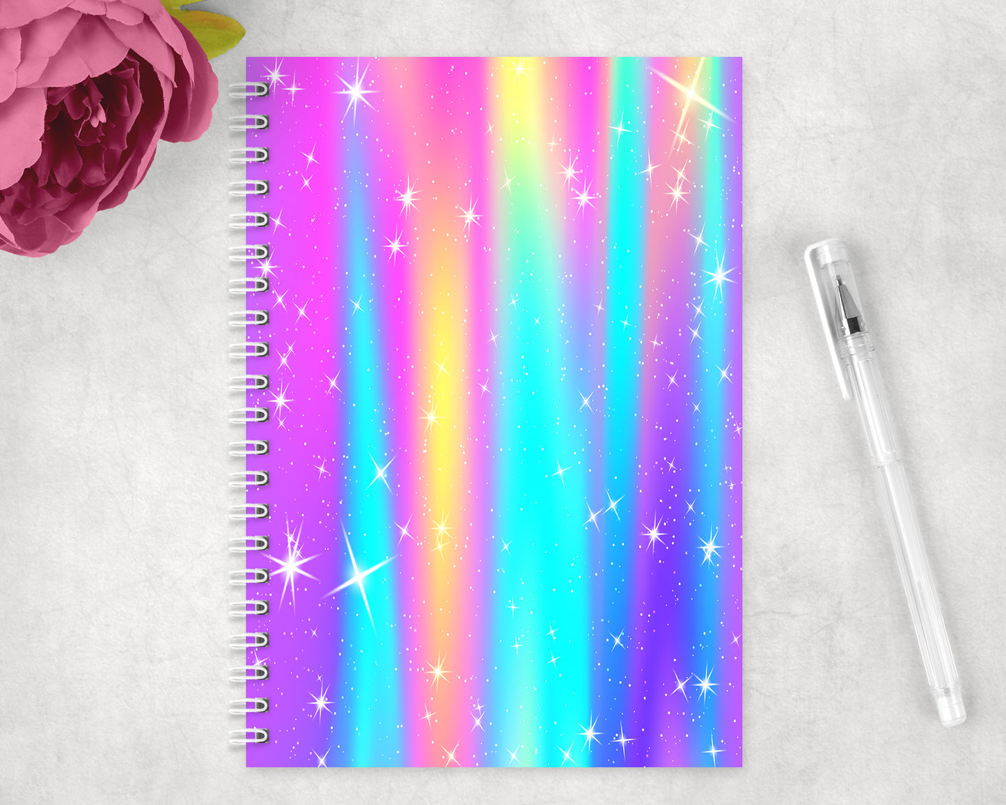 Neon Spiral Lined A5 Journal - 1499