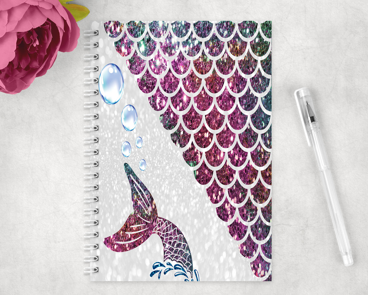 Mermaid Spiral Lined A5 Journal - 1507