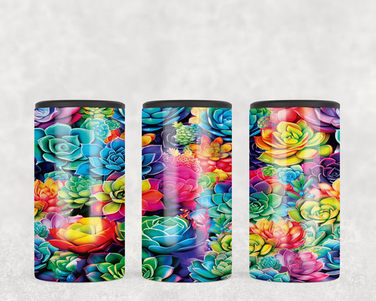 Rainbow Succulents 5-in-1 Can Hugger Tumbler - 1511