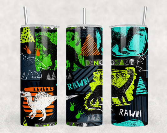 Dinosaurs 20oz Skinny Tumbler - 1518