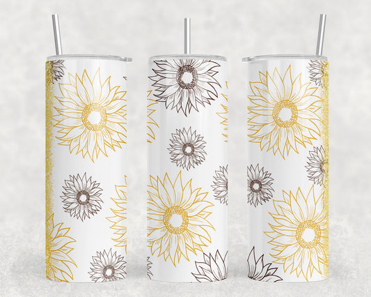 Sunflowers 20oz Skinny Tumbler - 1519