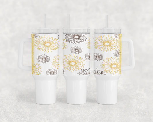 Sunflowers 40oz Tumbler - 1519