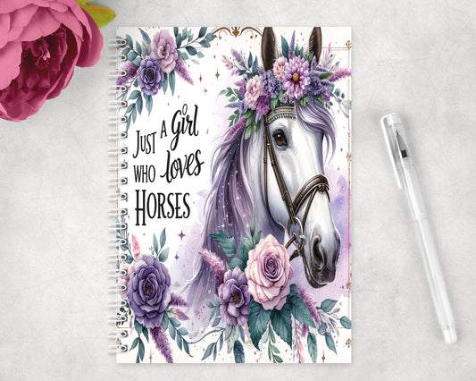 Horses Spiral Lined A5 Journal - 151