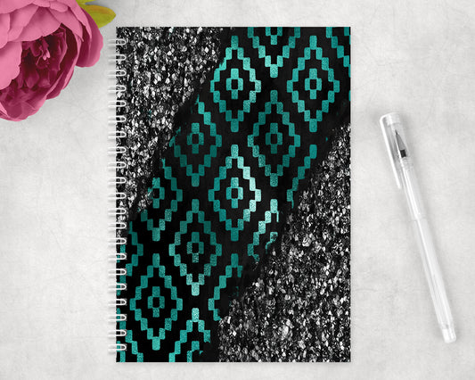 Aztec Spiral Lined A5 Journal - 1524