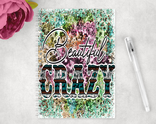 Beautiful Crazy Spiral Lined A5 Journal - 1538