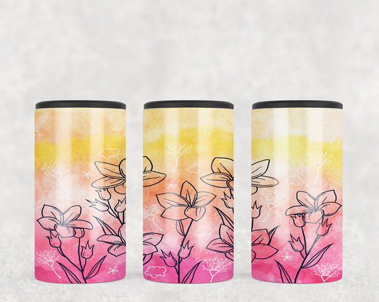 Flowers 5-in-1 Can Hugger Tumbler - 1544