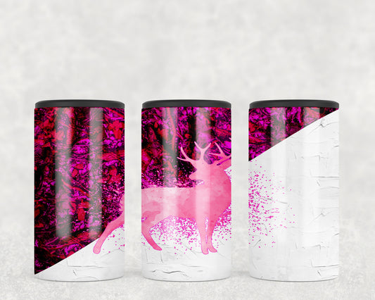 Pink Camo Deer 5-in-1 Can Hugger Tumbler - 1552