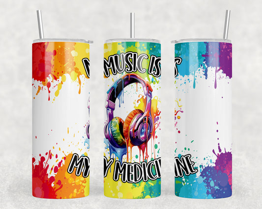 Music 20oz Skinny Tumbler - 155