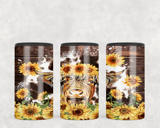 Printed Cowhide Cow 5-in-1 Can Hugger Tumbler - 1560