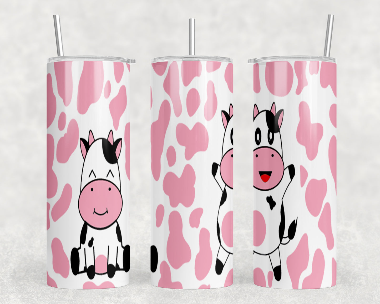 Pink Cows 20oz Skinny Tumbler - 1573