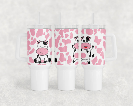 Pink Cows 40oz Tumbler - 1573