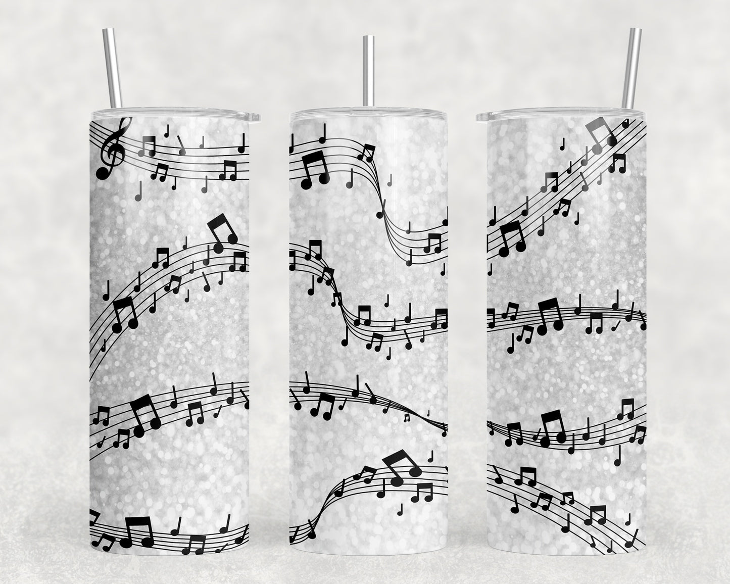 Music Notes 20oz Skinny Tumbler - 1578