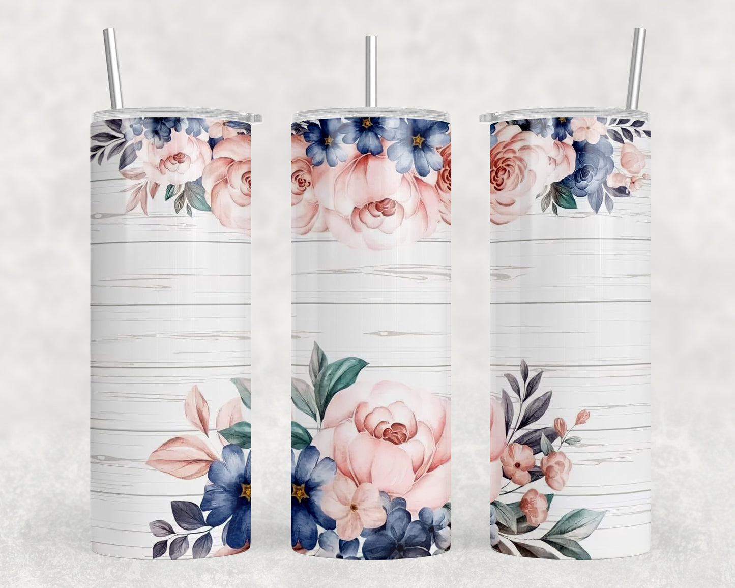 Flowers 20oz Skinny Tumbler - 1590