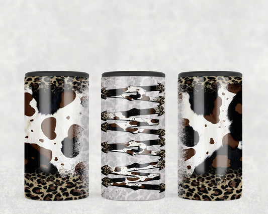 Western Printed Cowhide Mama 5-in-1 Can Hugger Tumbler - 1592