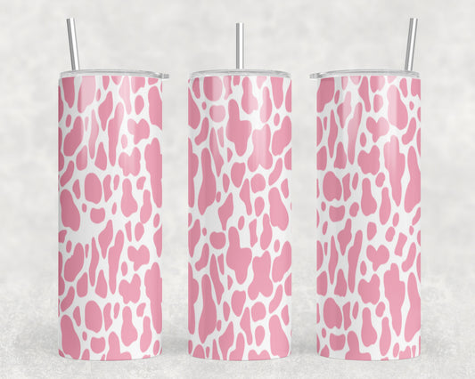 Pink Cow Print 20oz Skinny Tumbler - 1599