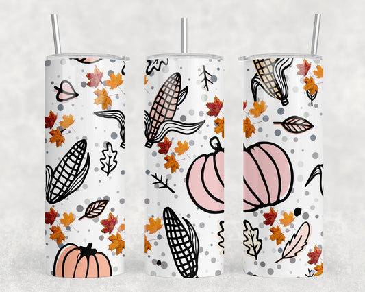 Fall Harvest 20oz Skinny Tumbler - 1602