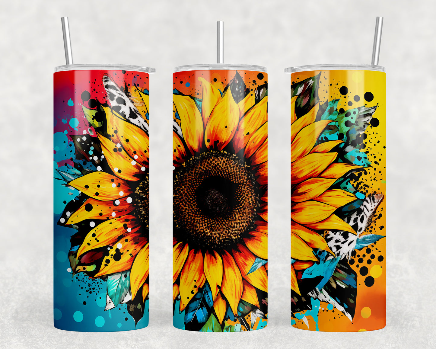 Sunflower 20oz Skinny Tumbler - 1603