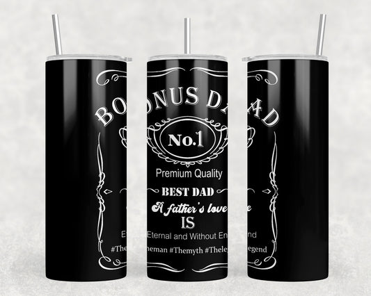 Bonus Dad Step Parent 20oz Skinny Tumbler - 1609