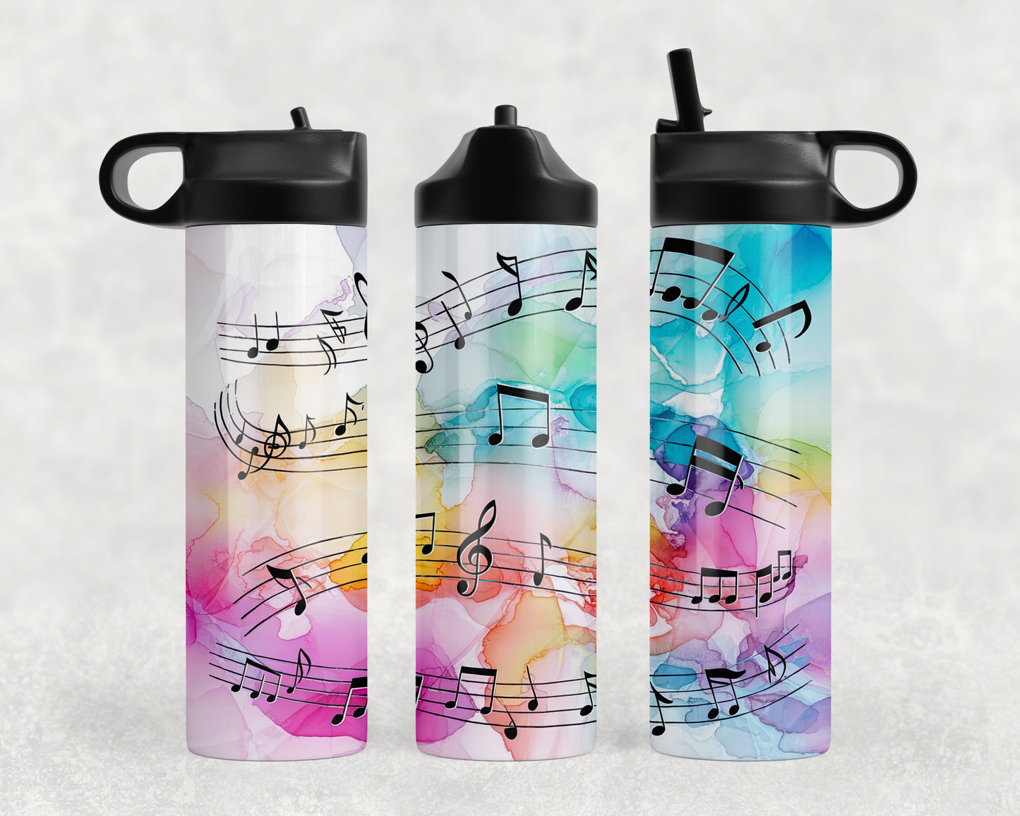 Music Notes Water Bottle - 160