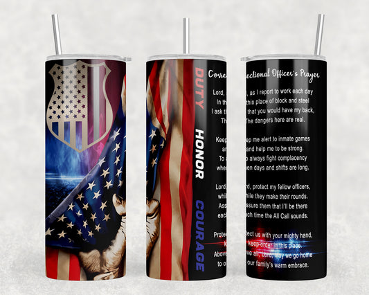 Correctional Officer 20oz Skinny Tumbler - 1616