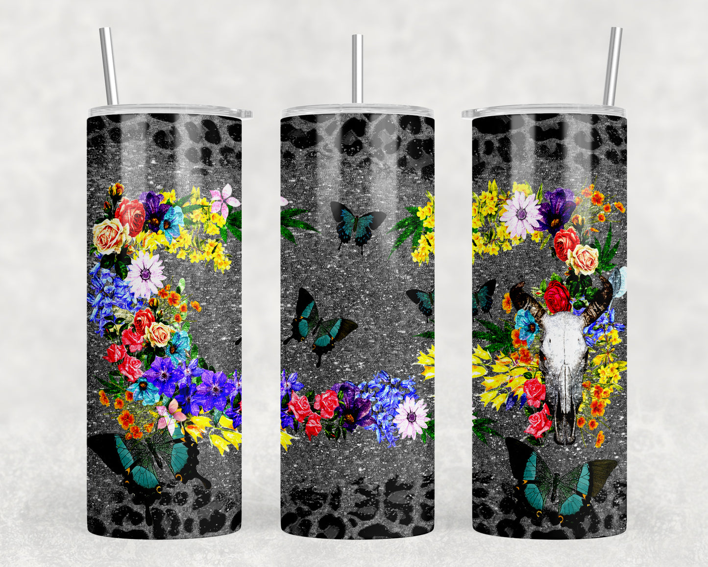 Butterflies 20oz Skinny Tumbler - 1627