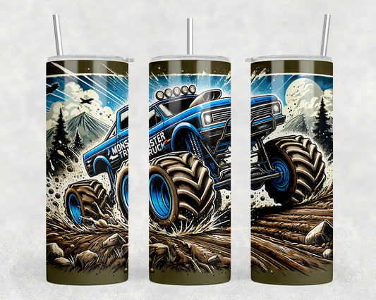 Monster Truck 3D 20oz Skinny Tumbler - 162