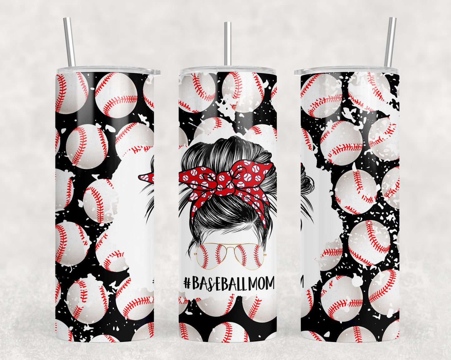 Baseball Mom 20oz Skinny Tumbler - 1637