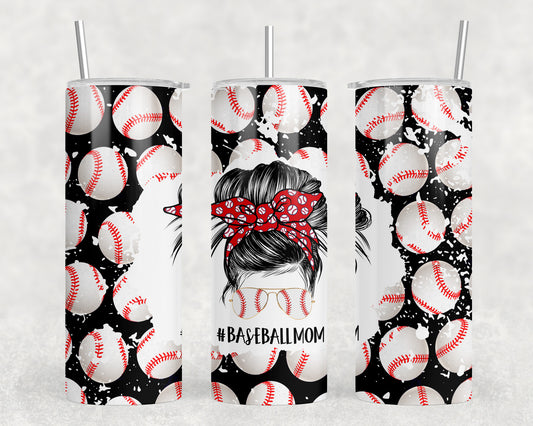 Baseball Mom 20oz Skinny Tumbler - 1637