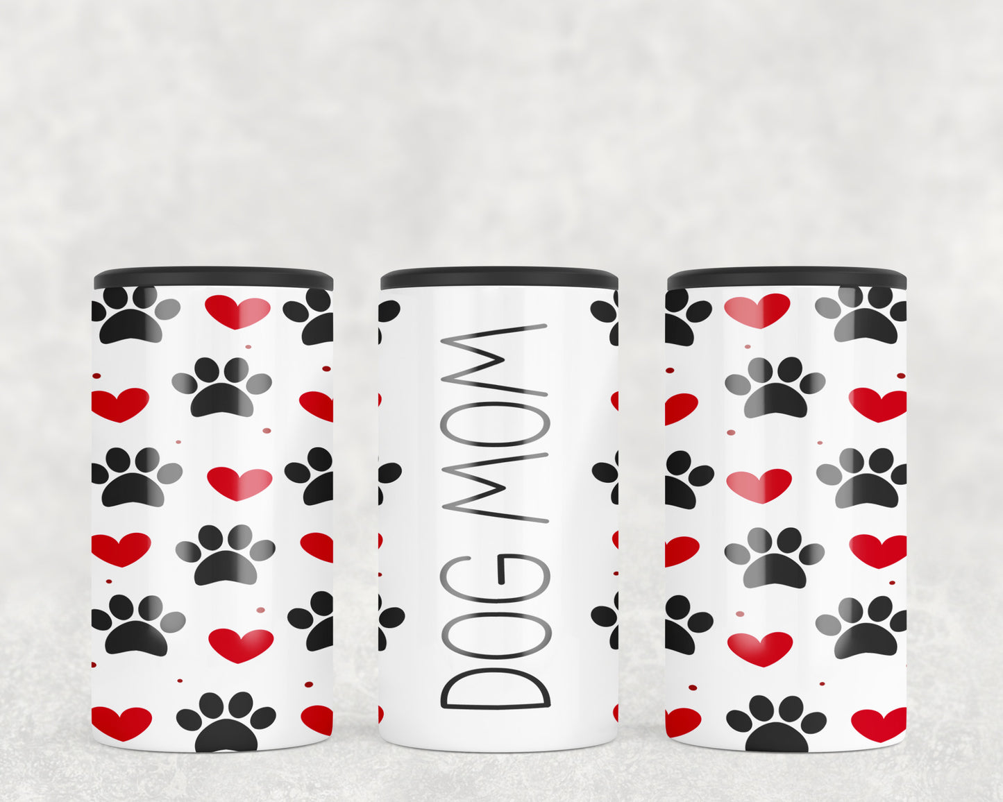 Dog Mom Paw Prints 5-in-1 Can Hugger Tumbler - 1644