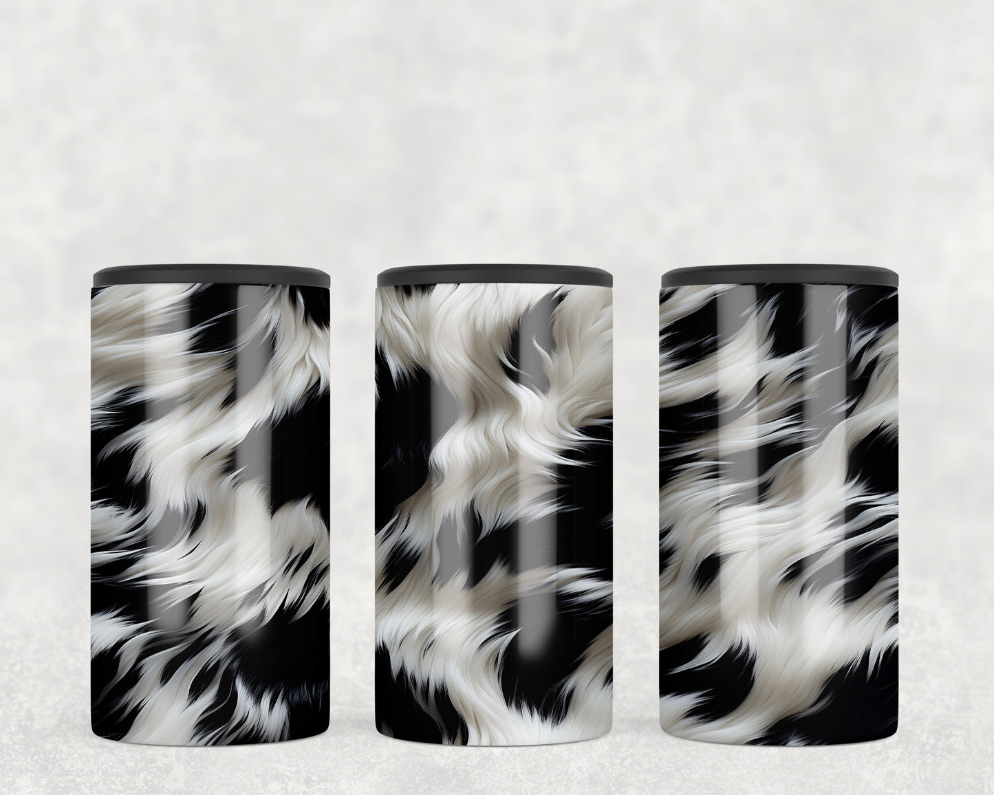 Printed Cowhide 5-in-1 Can Hugger Tumbler - 1665