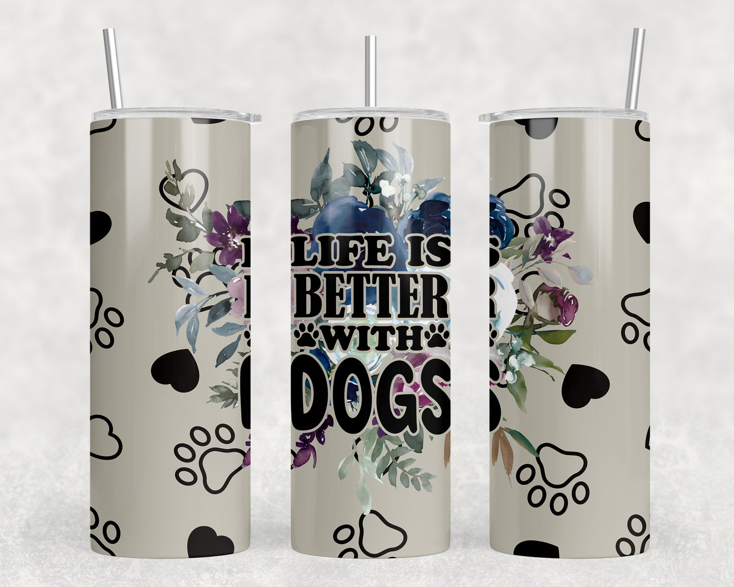 Dogs 20oz Skinny Tumbler - 1668