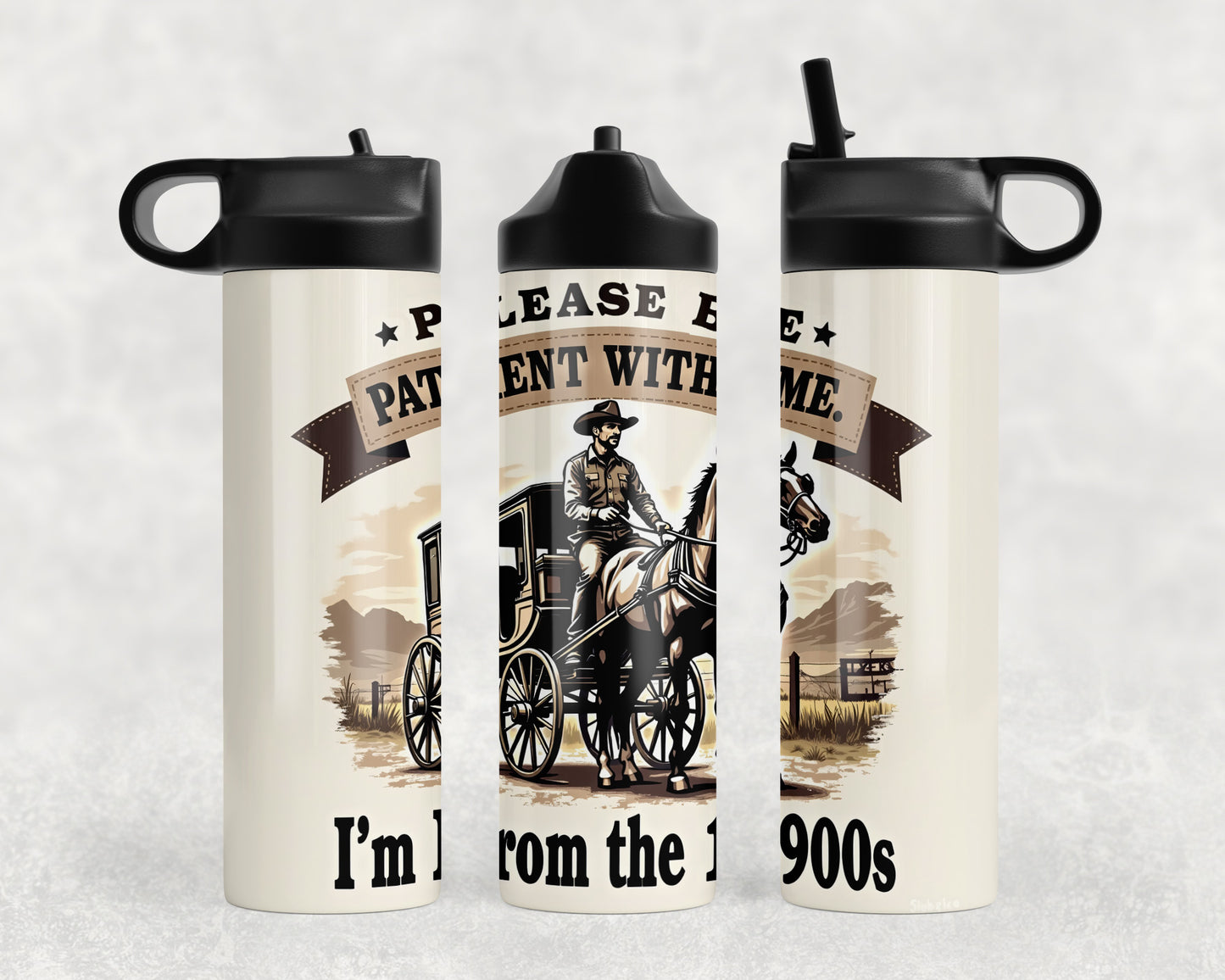 Funny Born In The 1900's Water Bottle - 167