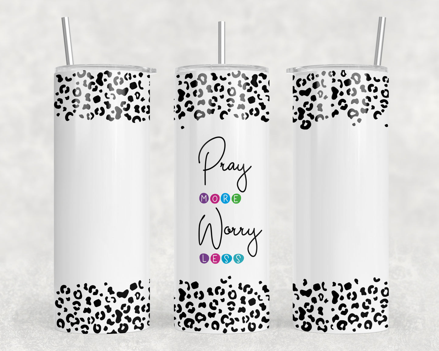 Pray More Worry Less 20oz Skinny Tumbler - 1680