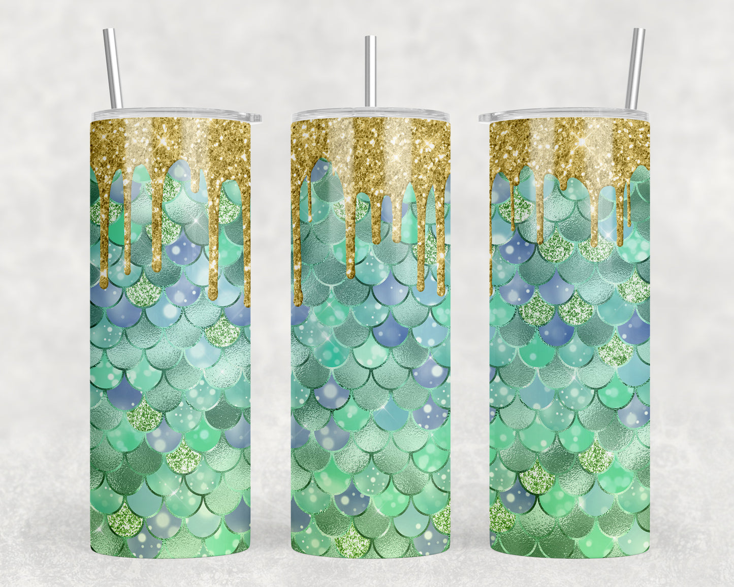 Mermaid 20oz Skinny Tumbler - 1683