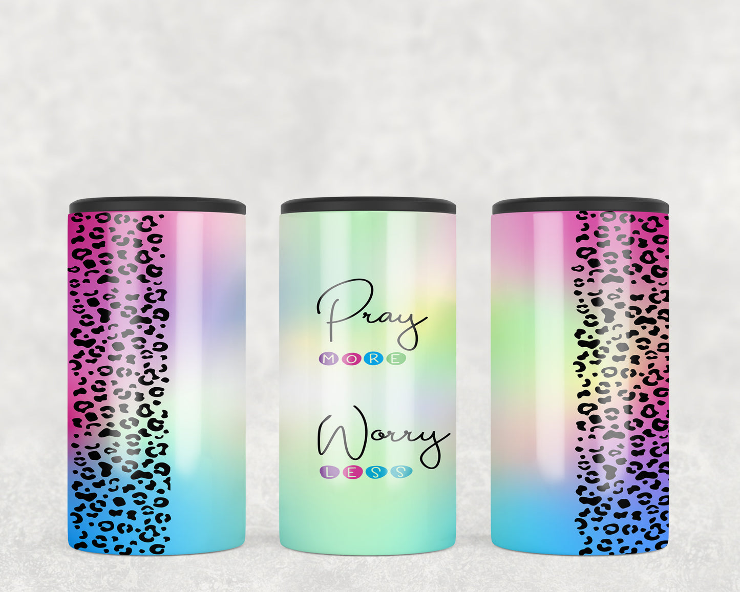 Pray More Worry Less 5-in-1 Can Hugger Tumbler - 1692