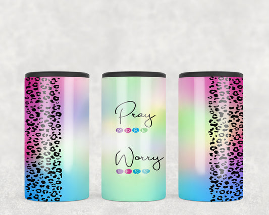 Pray More Worry Less 5-in-1 Can Hugger Tumbler - 1692