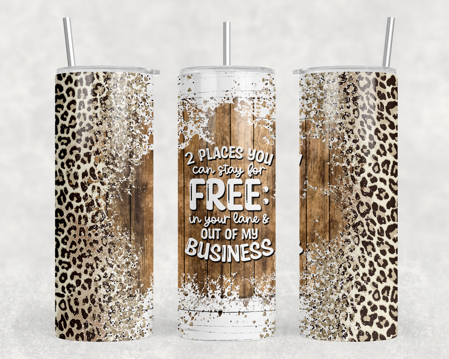 Funny Mind Your Business 20oz Skinny Tumbler - 1698