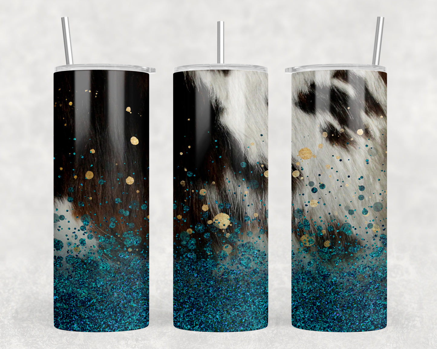 Printed Cowhide 20oz Skinny Tumbler - 1704