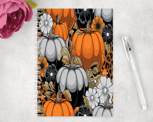 Fall Pumpkins Spiral Lined A5 Journal - 170