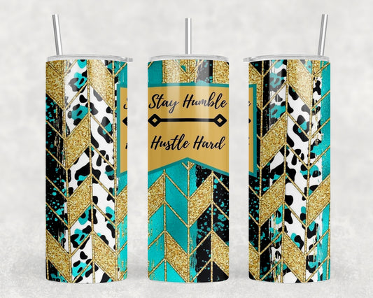 Stay Humble Hustle Hard 20oz Skinny Tumbler - 1718