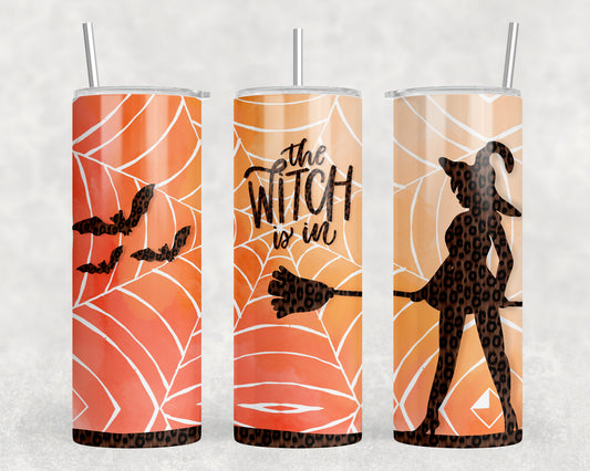 Halloween The Witch Is In 20oz Skinny Tumbler - 1720