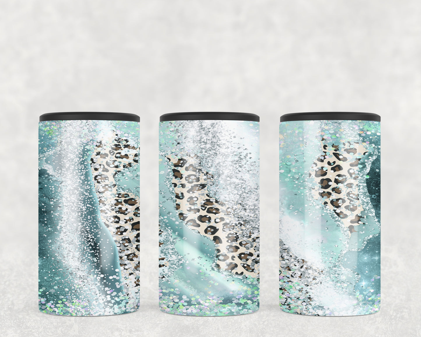 Leopard Print Milky Way 5-in-1 Can Hugger Tumbler - 1726