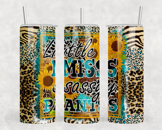 Little Miss Sassy Pants 20oz Skinny Tumbler - 1728