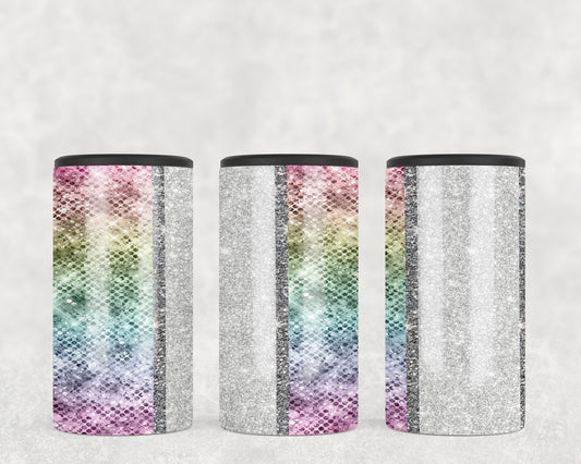 Faux Printed Glitter 5-in-1 Can Hugger Tumbler - 1730