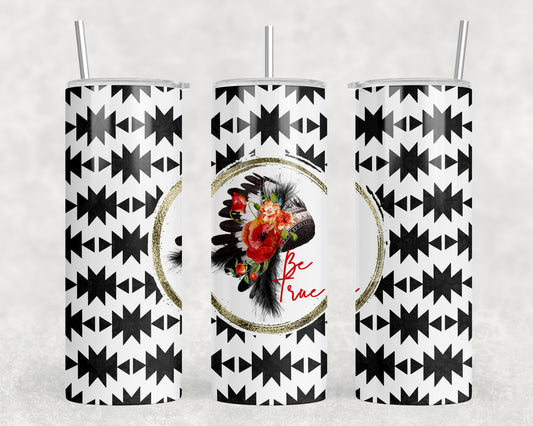 Be Free Aztec Headdress 20oz Skinny Tumbler - 1732