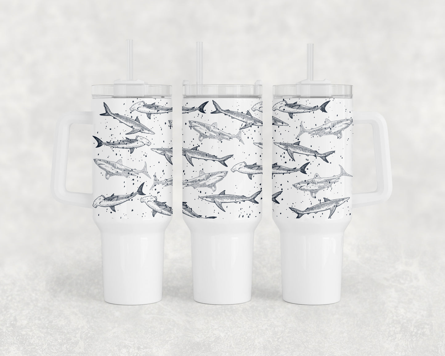 Sharks 40oz Tumbler - 173