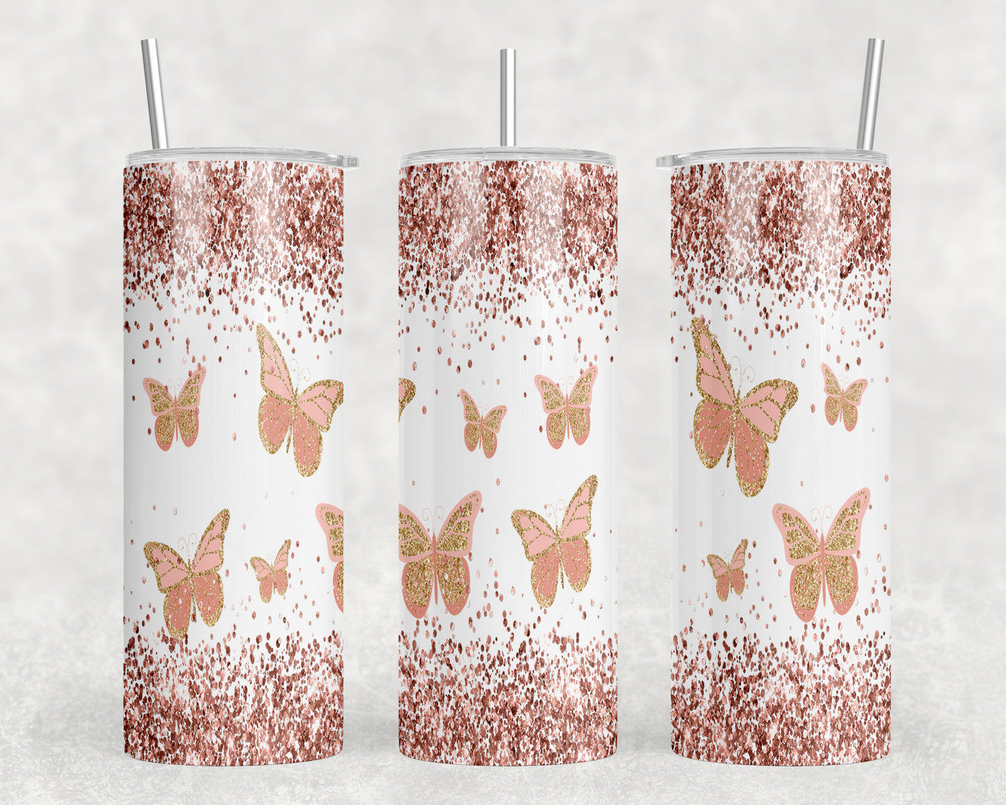 Butterflies 20oz Skinny Tumbler - 1749