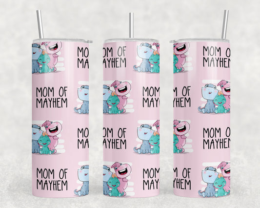 Mom OF Mayhem 20oz Skinny Tumbler - 1755