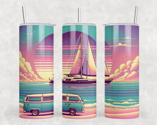 Retro Ocean 20oz Skinny Tumbler - 175