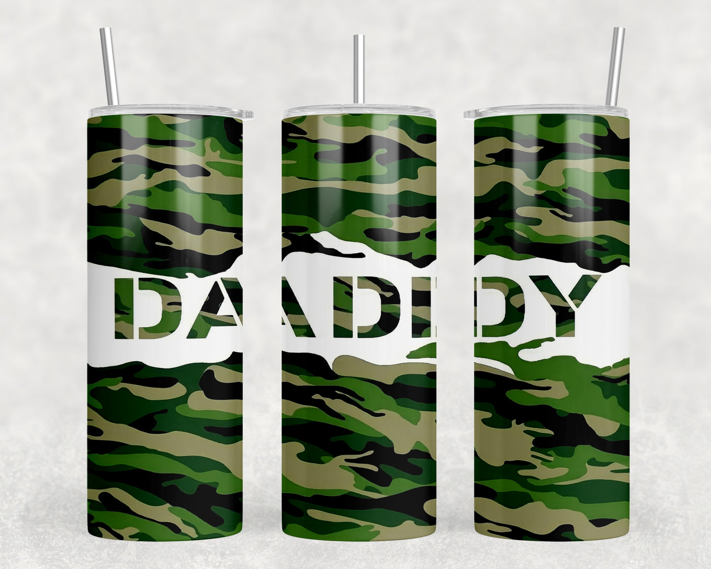 Daddy Camo 20oz Skinny Tumbler - 1765